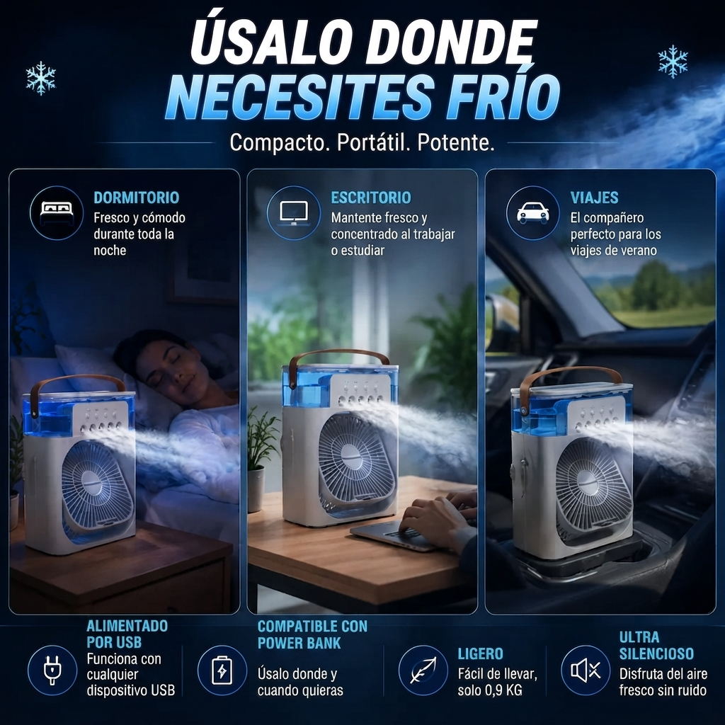 Nov Frost™ Enfriador de Aire Portátil con Nebulizador